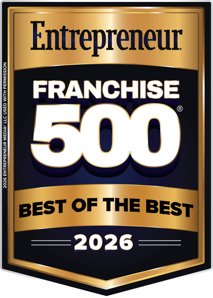 Entrepreneur Franchise 500 badge: Best of the Best 2026