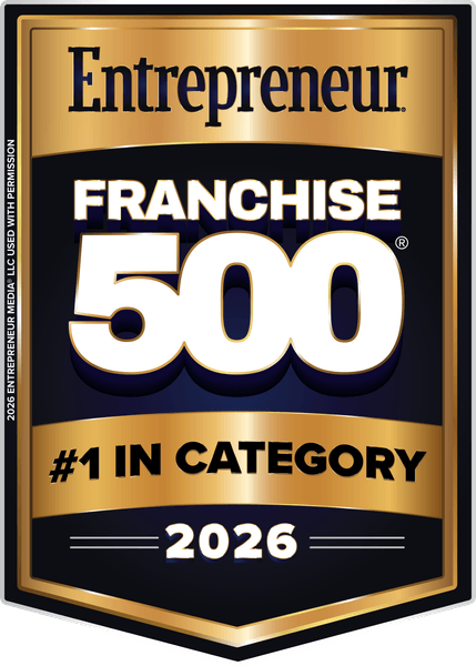 Entrepreneur Franchise 500 badge: #1 in Category 2026
