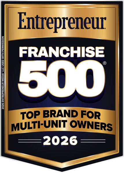 Entrepreneur Franchise 500 badge: Top Brand for Multi-Unit Owners 2026